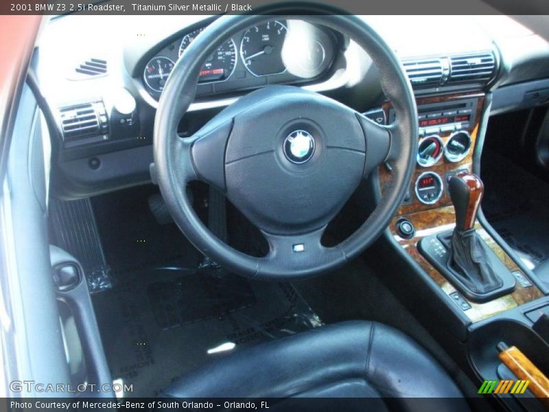 Titanium Silver Metallic / Black 2001 BMW Z3 2.5i Roadster