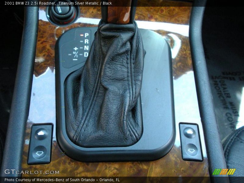 Titanium Silver Metallic / Black 2001 BMW Z3 2.5i Roadster