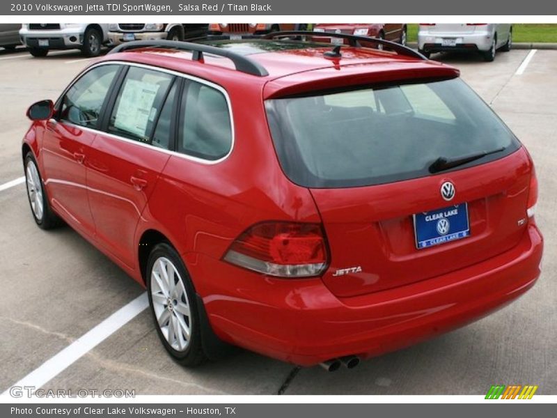 Salsa Red / Titan Black 2010 Volkswagen Jetta TDI SportWagen