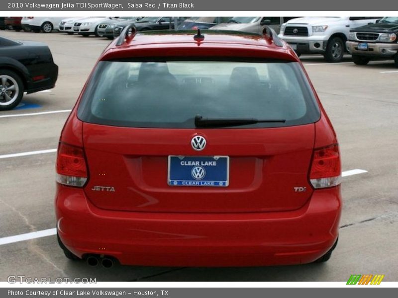 Salsa Red / Titan Black 2010 Volkswagen Jetta TDI SportWagen