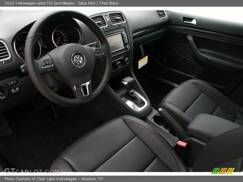 Salsa Red / Titan Black 2010 Volkswagen Jetta TDI SportWagen