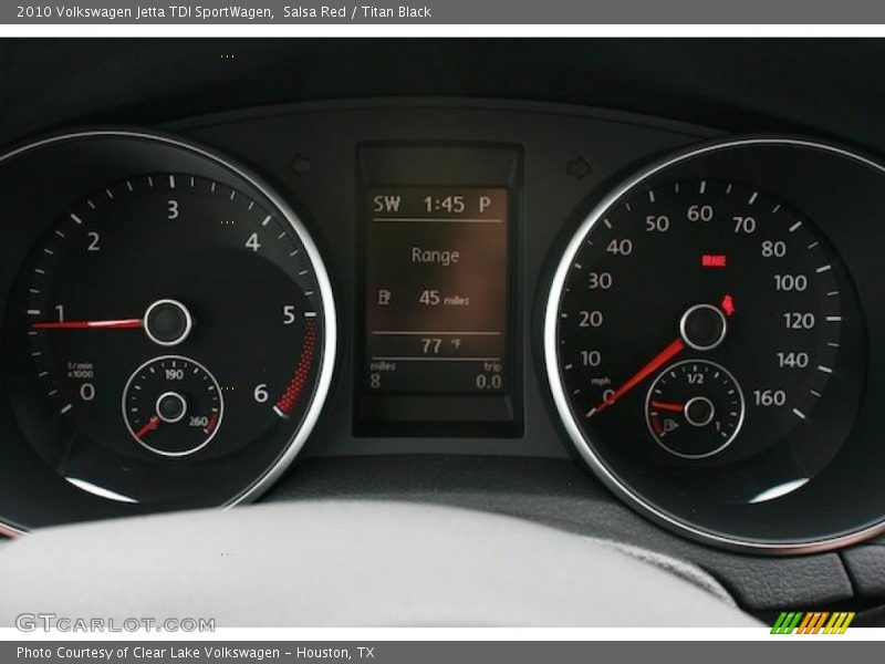 Salsa Red / Titan Black 2010 Volkswagen Jetta TDI SportWagen