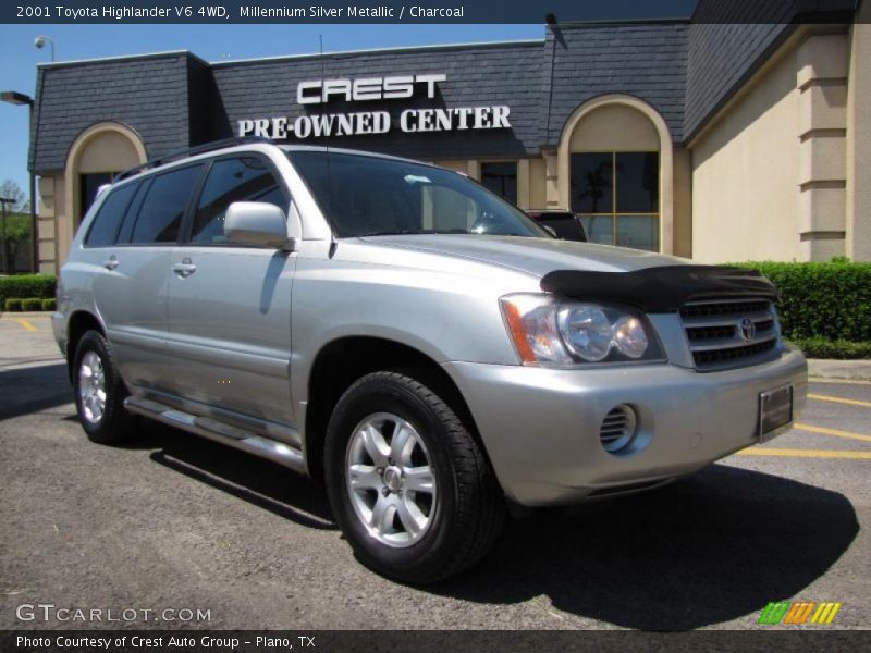 Millennium Silver Metallic / Charcoal 2001 Toyota Highlander V6 4WD