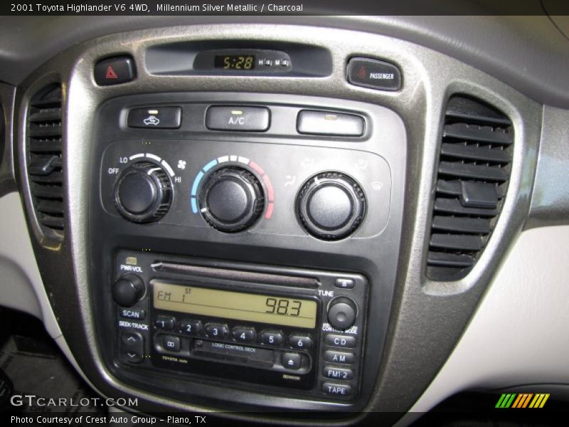 Millennium Silver Metallic / Charcoal 2001 Toyota Highlander V6 4WD