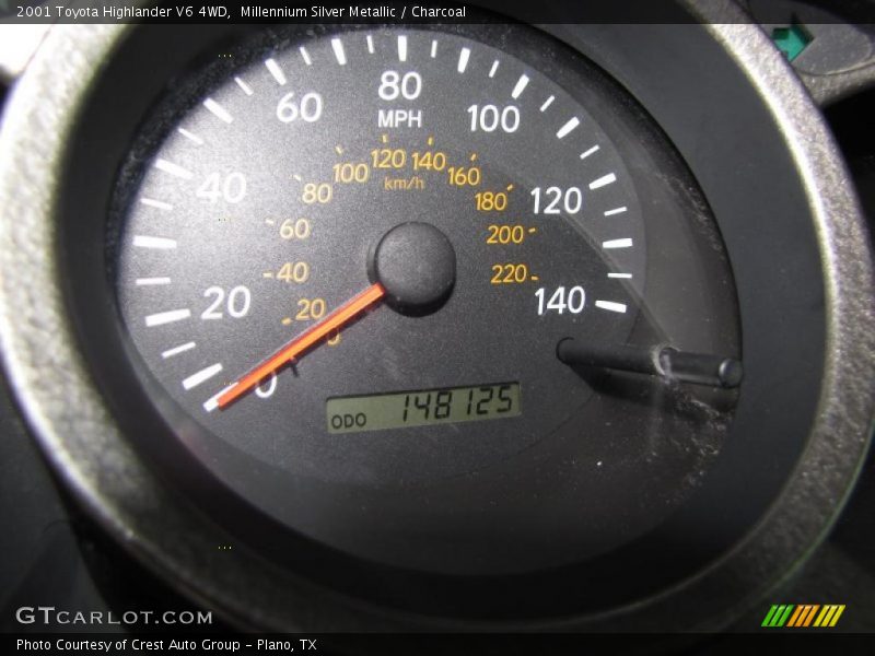 Millennium Silver Metallic / Charcoal 2001 Toyota Highlander V6 4WD