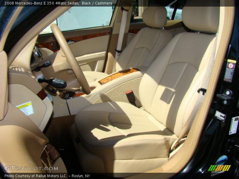 Black / Cashmere 2008 Mercedes-Benz E 350 4Matic Sedan