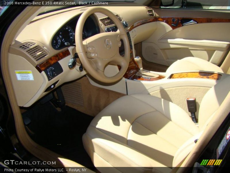 Black / Cashmere 2008 Mercedes-Benz E 350 4Matic Sedan