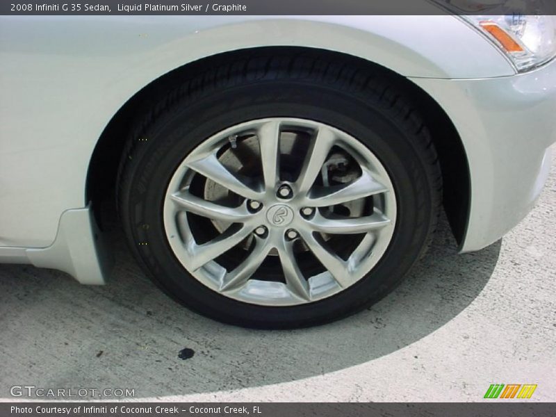 Liquid Platinum Silver / Graphite 2008 Infiniti G 35 Sedan