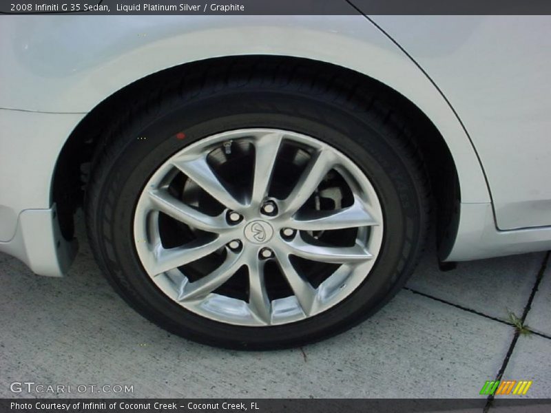 Liquid Platinum Silver / Graphite 2008 Infiniti G 35 Sedan