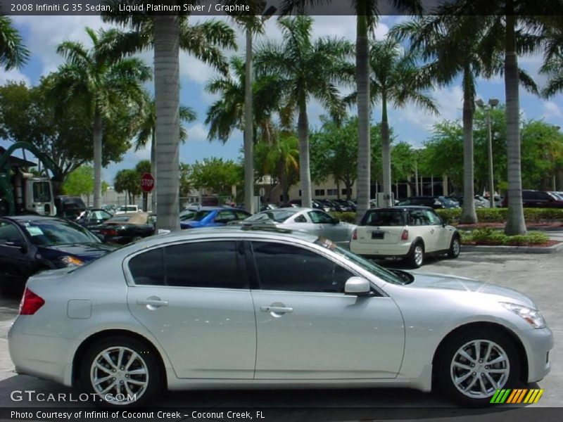 Liquid Platinum Silver / Graphite 2008 Infiniti G 35 Sedan