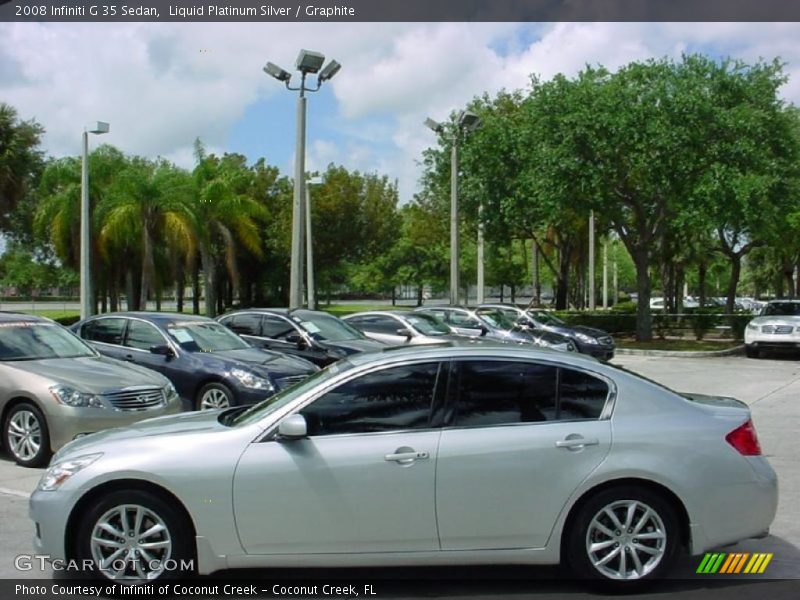 Liquid Platinum Silver / Graphite 2008 Infiniti G 35 Sedan