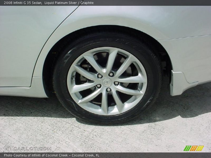 Liquid Platinum Silver / Graphite 2008 Infiniti G 35 Sedan