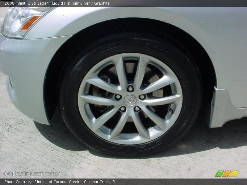 Liquid Platinum Silver / Graphite 2008 Infiniti G 35 Sedan