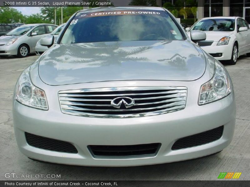 Liquid Platinum Silver / Graphite 2008 Infiniti G 35 Sedan