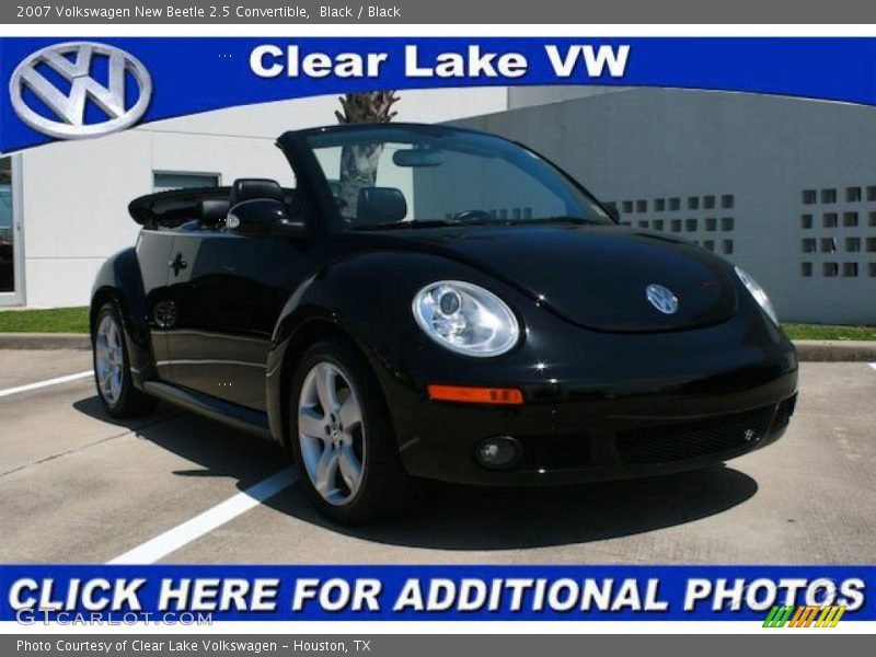 Black / Black 2007 Volkswagen New Beetle 2.5 Convertible