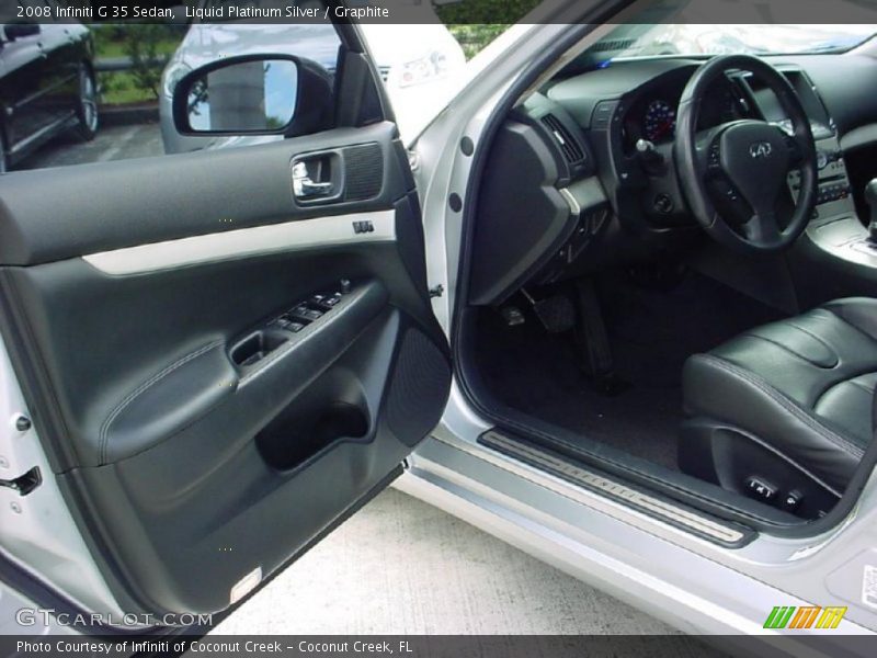 Liquid Platinum Silver / Graphite 2008 Infiniti G 35 Sedan
