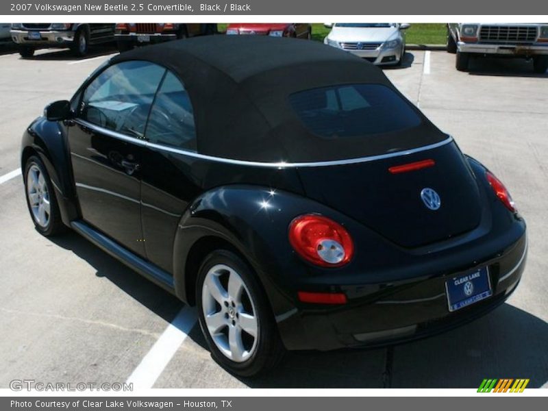 Black / Black 2007 Volkswagen New Beetle 2.5 Convertible