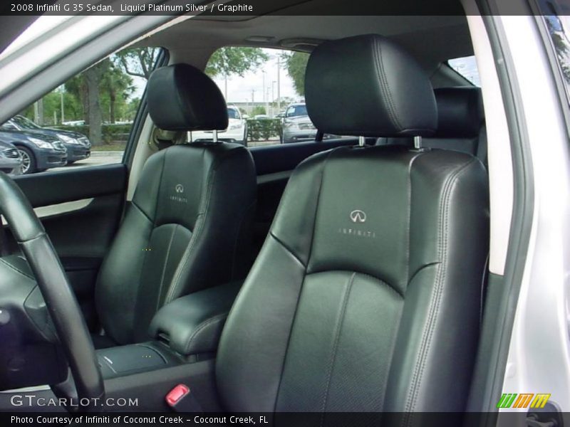 Liquid Platinum Silver / Graphite 2008 Infiniti G 35 Sedan
