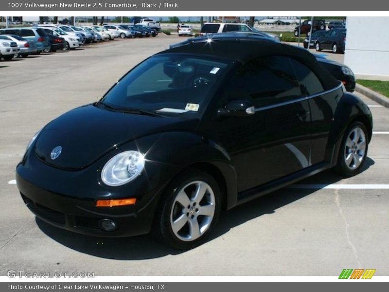 Black / Black 2007 Volkswagen New Beetle 2.5 Convertible