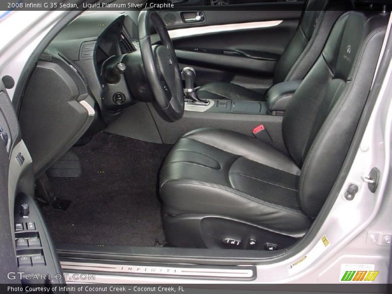 Liquid Platinum Silver / Graphite 2008 Infiniti G 35 Sedan