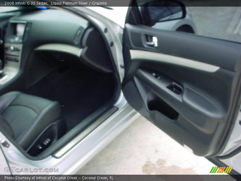 Liquid Platinum Silver / Graphite 2008 Infiniti G 35 Sedan