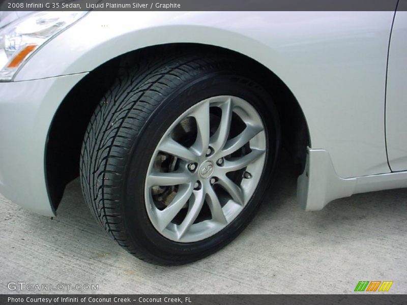 Liquid Platinum Silver / Graphite 2008 Infiniti G 35 Sedan