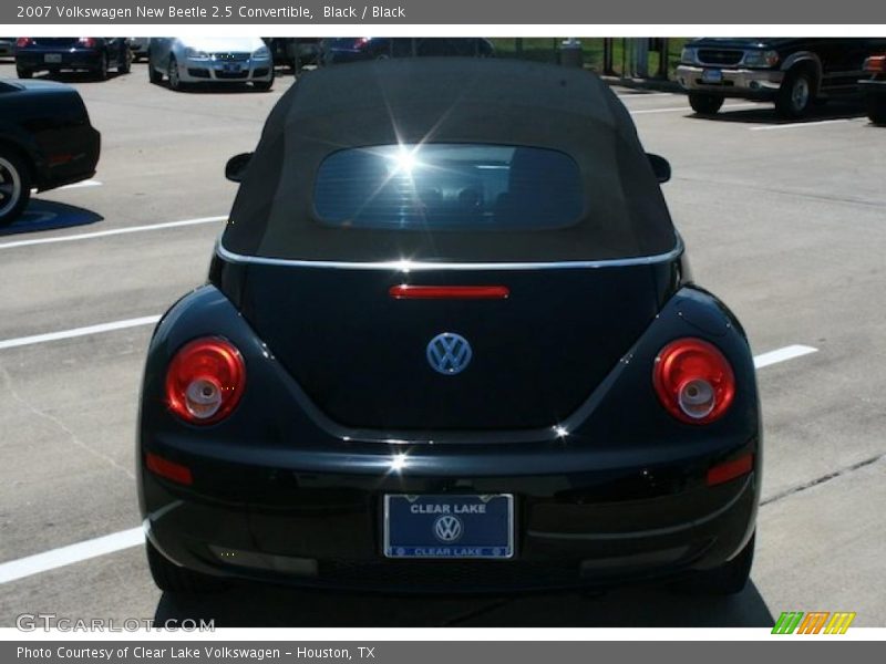 Black / Black 2007 Volkswagen New Beetle 2.5 Convertible