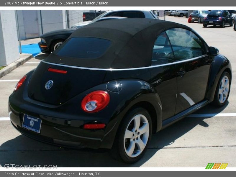Black / Black 2007 Volkswagen New Beetle 2.5 Convertible