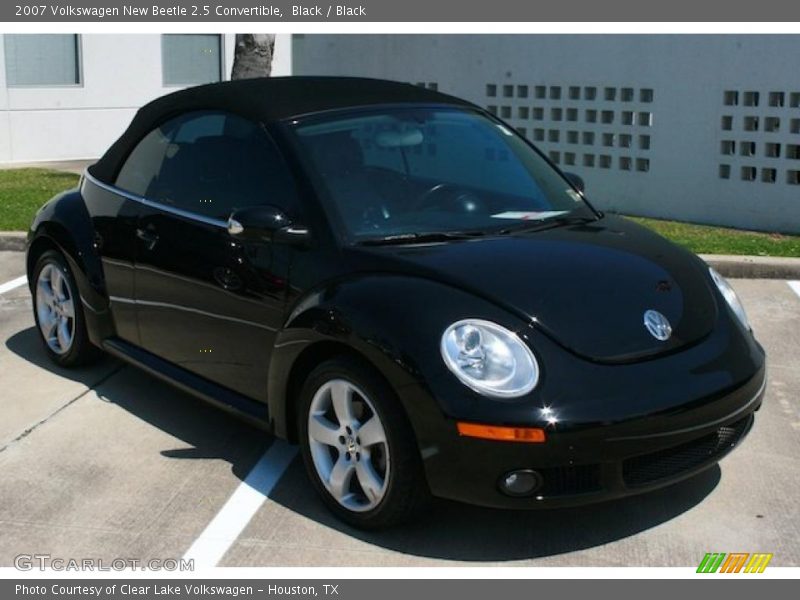 Black / Black 2007 Volkswagen New Beetle 2.5 Convertible