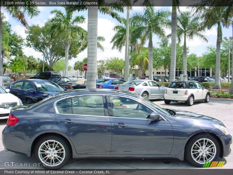 Blue Slate Metallic / Graphite 2008 Infiniti G 35 Sedan