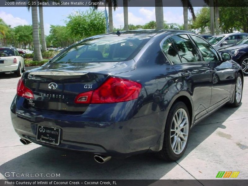 Blue Slate Metallic / Graphite 2008 Infiniti G 35 Sedan