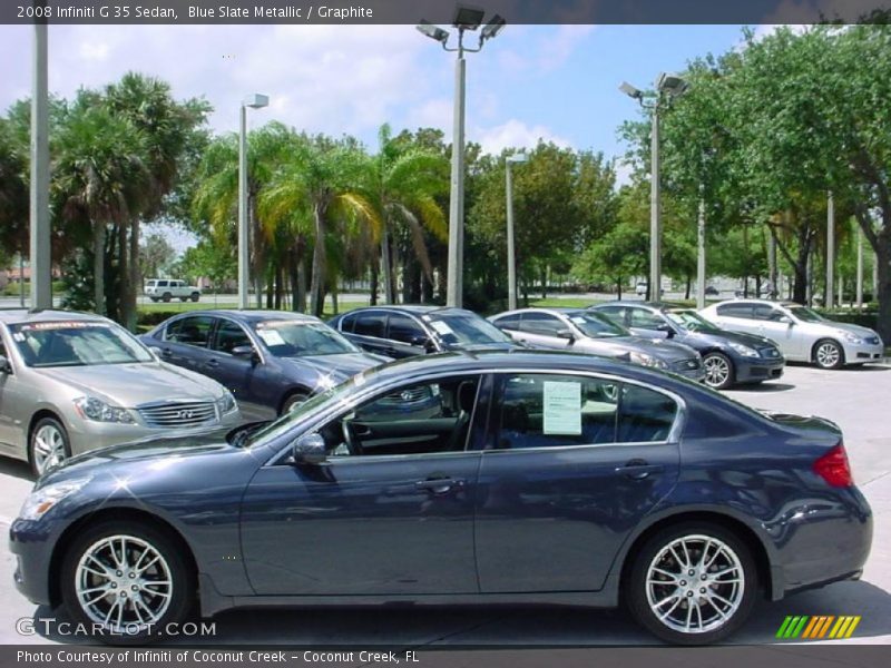 Blue Slate Metallic / Graphite 2008 Infiniti G 35 Sedan