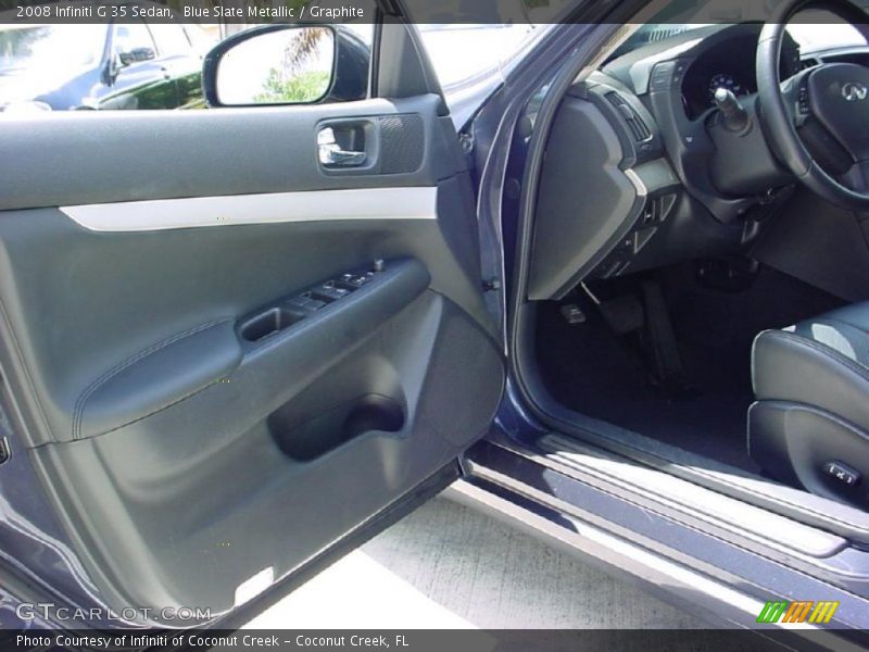 Blue Slate Metallic / Graphite 2008 Infiniti G 35 Sedan