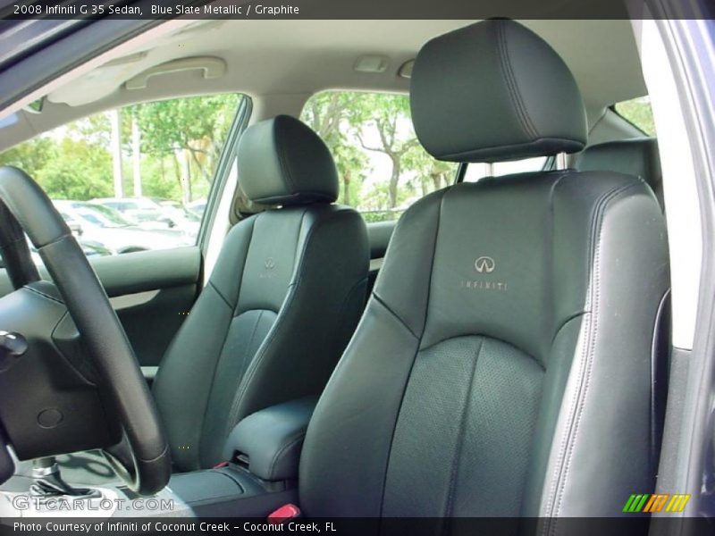Blue Slate Metallic / Graphite 2008 Infiniti G 35 Sedan