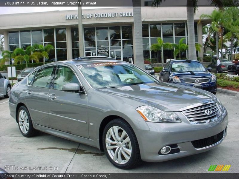 Platinum Graphite / Wheat 2008 Infiniti M 35 Sedan