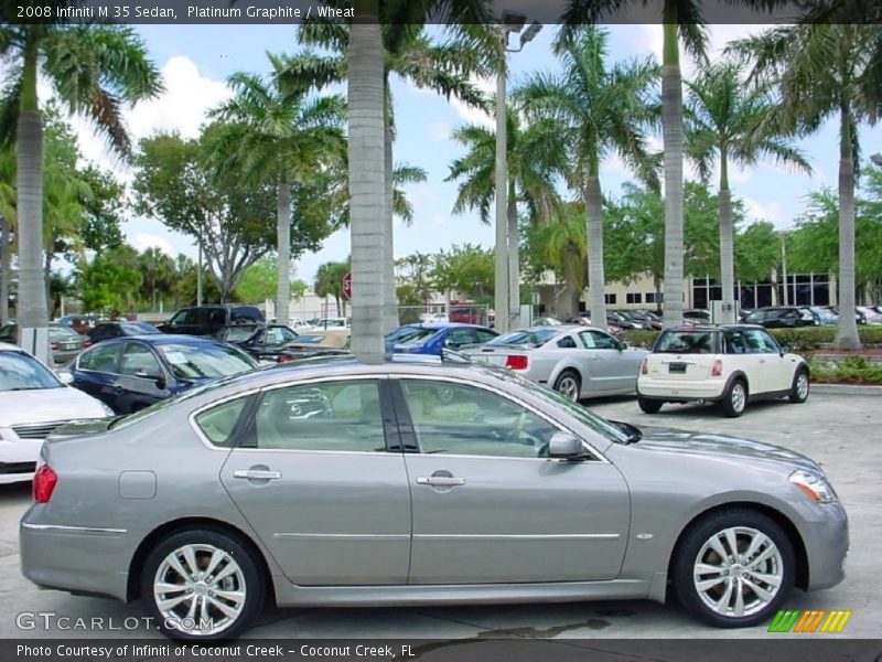 Platinum Graphite / Wheat 2008 Infiniti M 35 Sedan