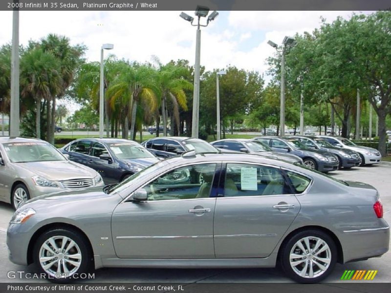 Platinum Graphite / Wheat 2008 Infiniti M 35 Sedan