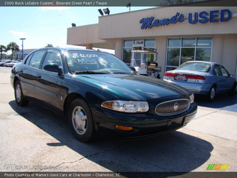 Emerald Green Pearl / Taupe 2000 Buick LeSabre Custom