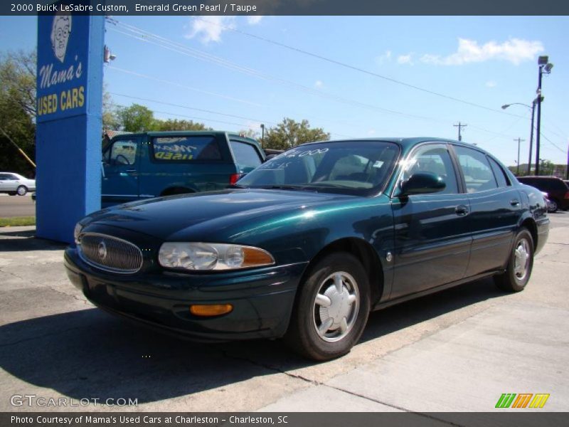 Emerald Green Pearl / Taupe 2000 Buick LeSabre Custom