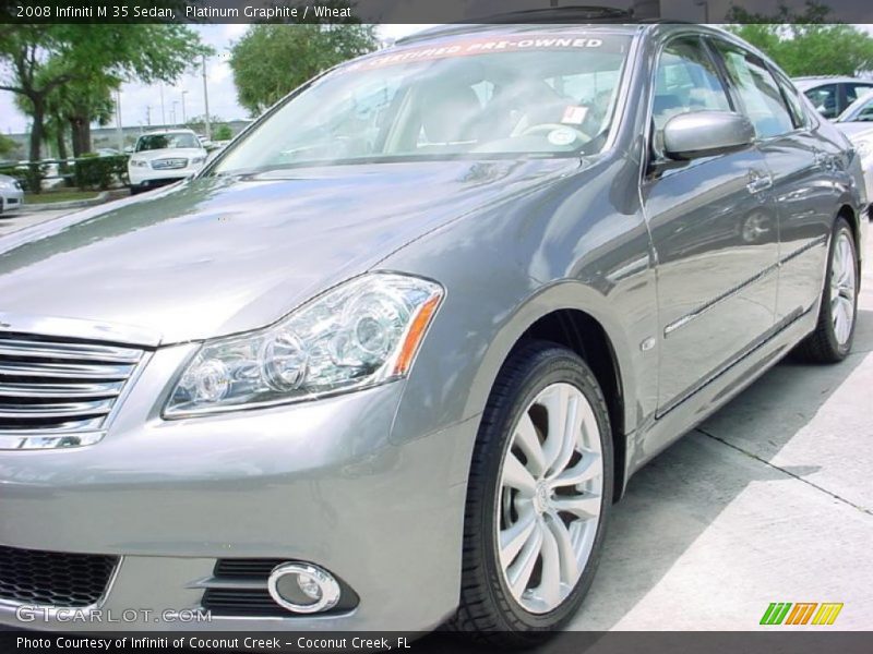 Platinum Graphite / Wheat 2008 Infiniti M 35 Sedan