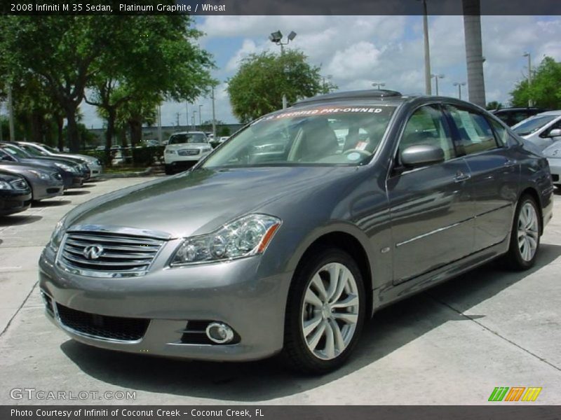 Platinum Graphite / Wheat 2008 Infiniti M 35 Sedan