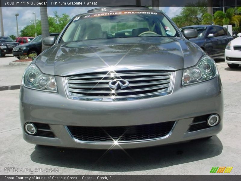 Platinum Graphite / Wheat 2008 Infiniti M 35 Sedan