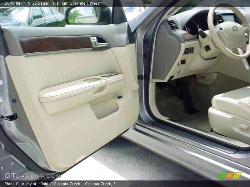Platinum Graphite / Wheat 2008 Infiniti M 35 Sedan