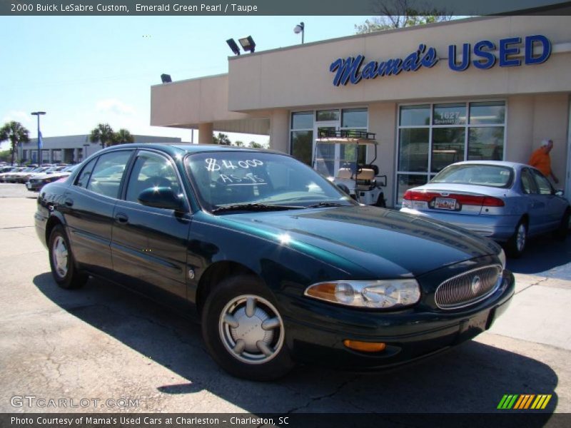 Emerald Green Pearl / Taupe 2000 Buick LeSabre Custom