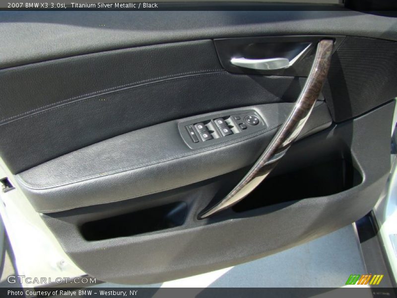Titanium Silver Metallic / Black 2007 BMW X3 3.0si