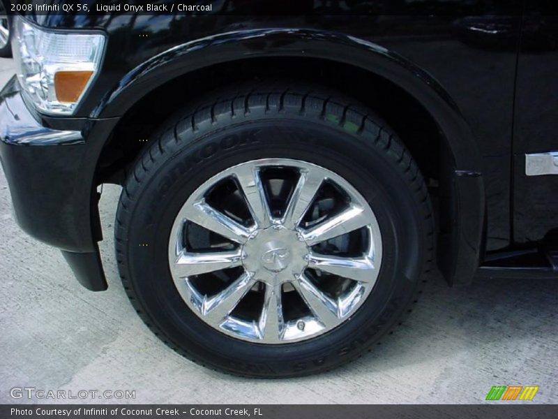 Liquid Onyx Black / Charcoal 2008 Infiniti QX 56