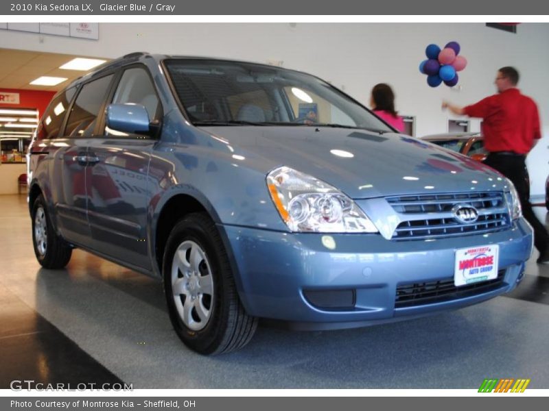 Glacier Blue / Gray 2010 Kia Sedona LX