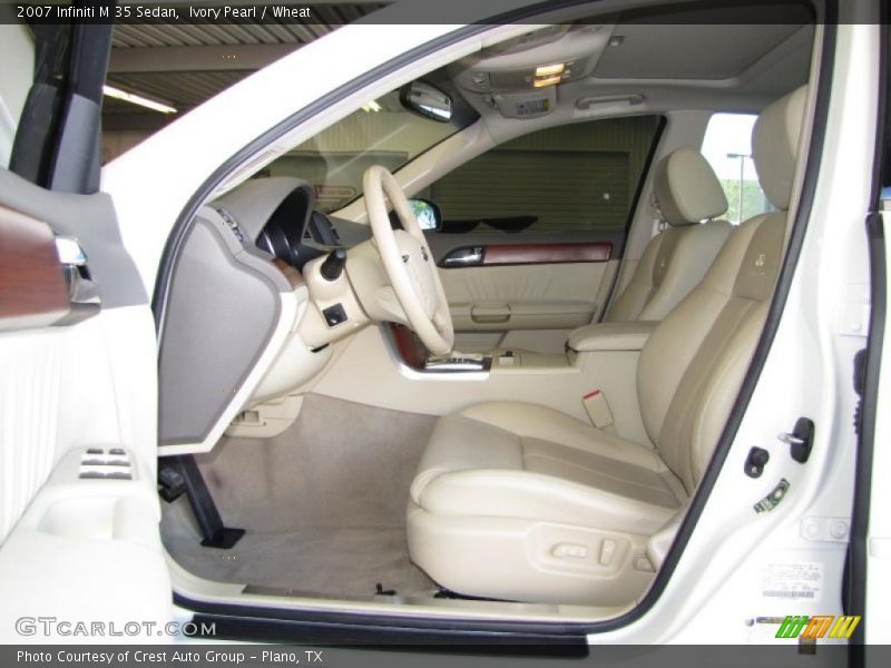 Ivory Pearl / Wheat 2007 Infiniti M 35 Sedan