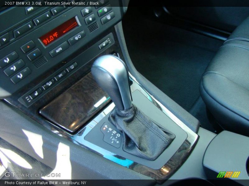 Titanium Silver Metallic / Black 2007 BMW X3 3.0si