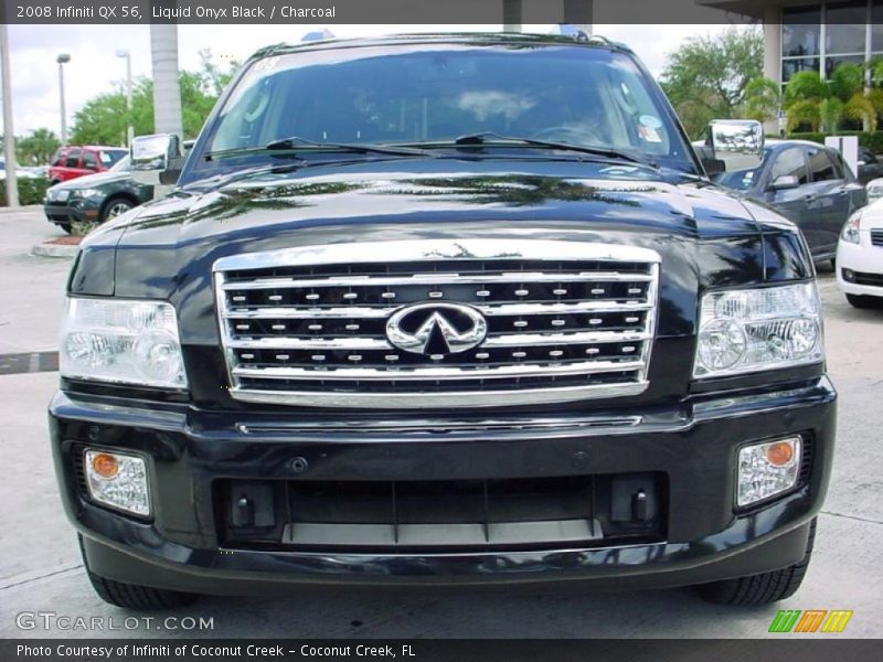 Liquid Onyx Black / Charcoal 2008 Infiniti QX 56